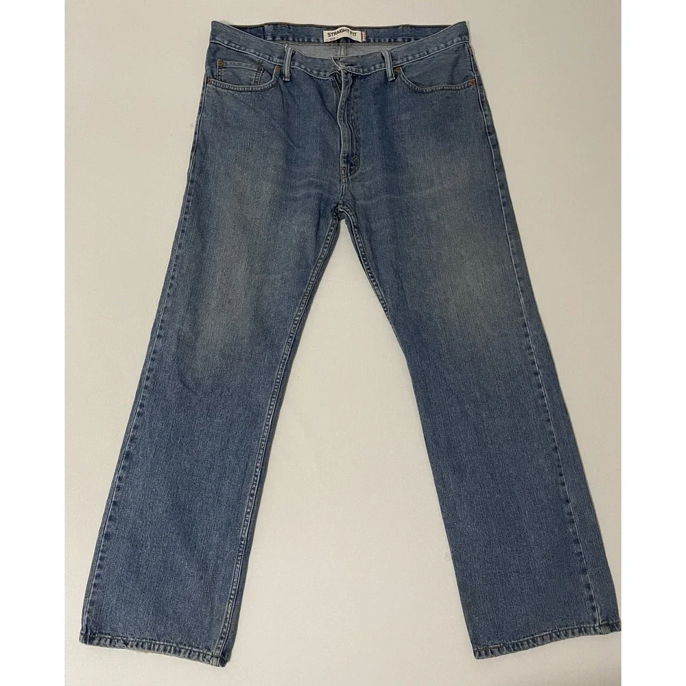 Levis 505 Jeans Mens 40x32 Blue Straight Leg‎ Medium Wash Denim Pants
